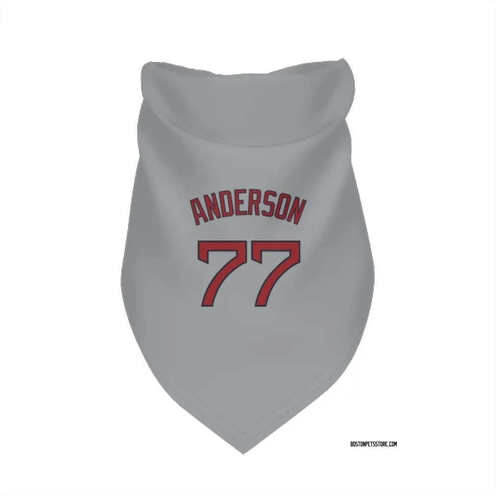 Boston Red Sox Jack Anderson Gray Pet Bandana for Dog & Cat