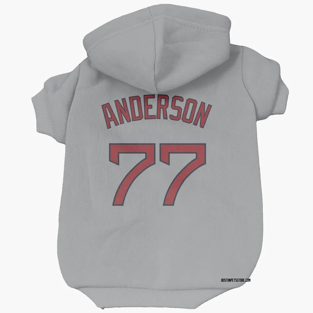Boston Red Sox Jack Anderson Gray Pet Hoodie for Dog & Cat