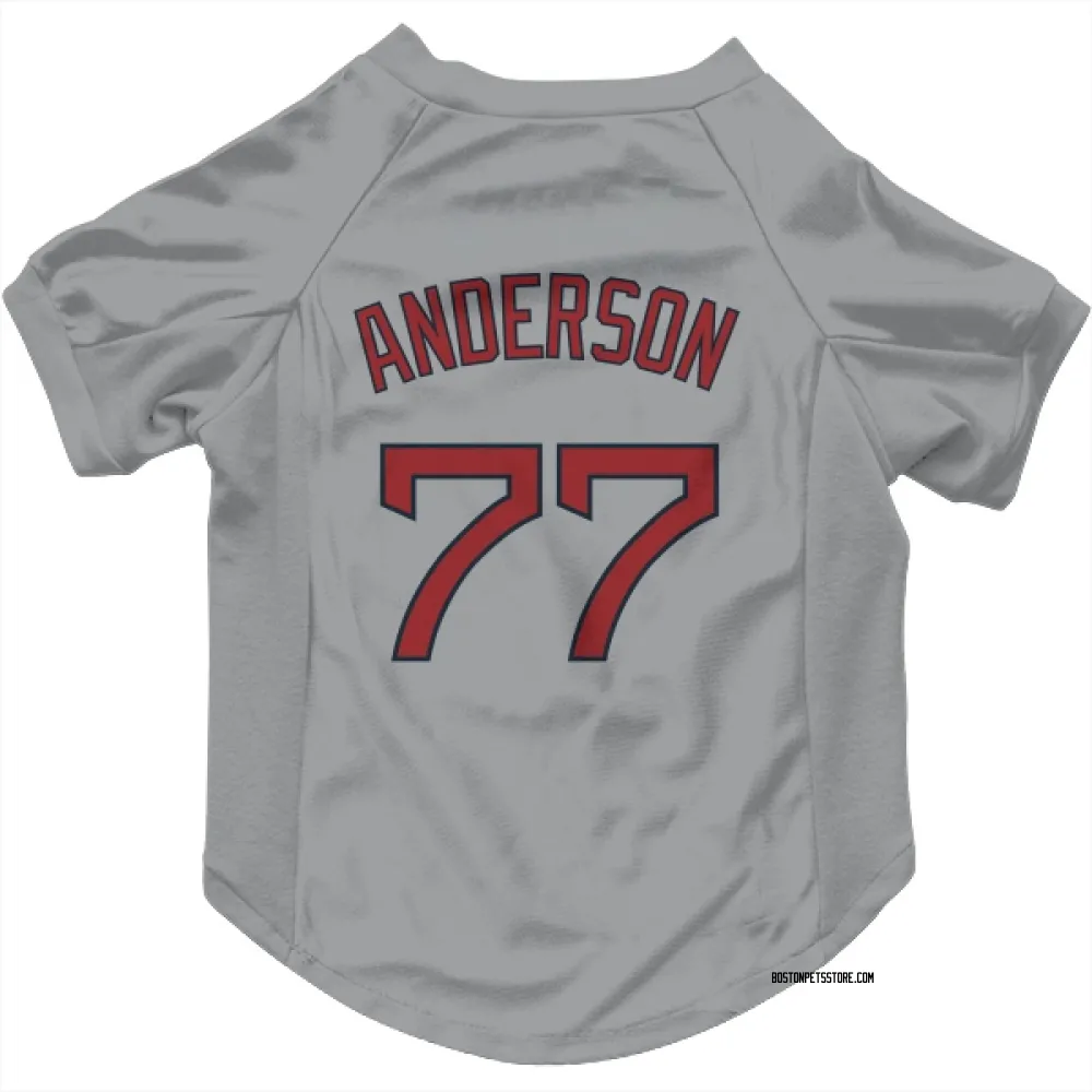 Boston Red Sox Jack Anderson Gray Pet Jersey for Dog & Cat