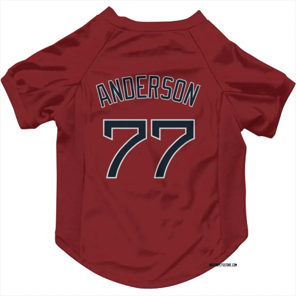 Boston Red Sox Jack Anderson Red Pet Jersey for Dog & Cat