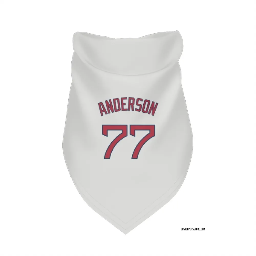 Boston Red Sox Jack Anderson White Pet Bandana for Dog & Cat