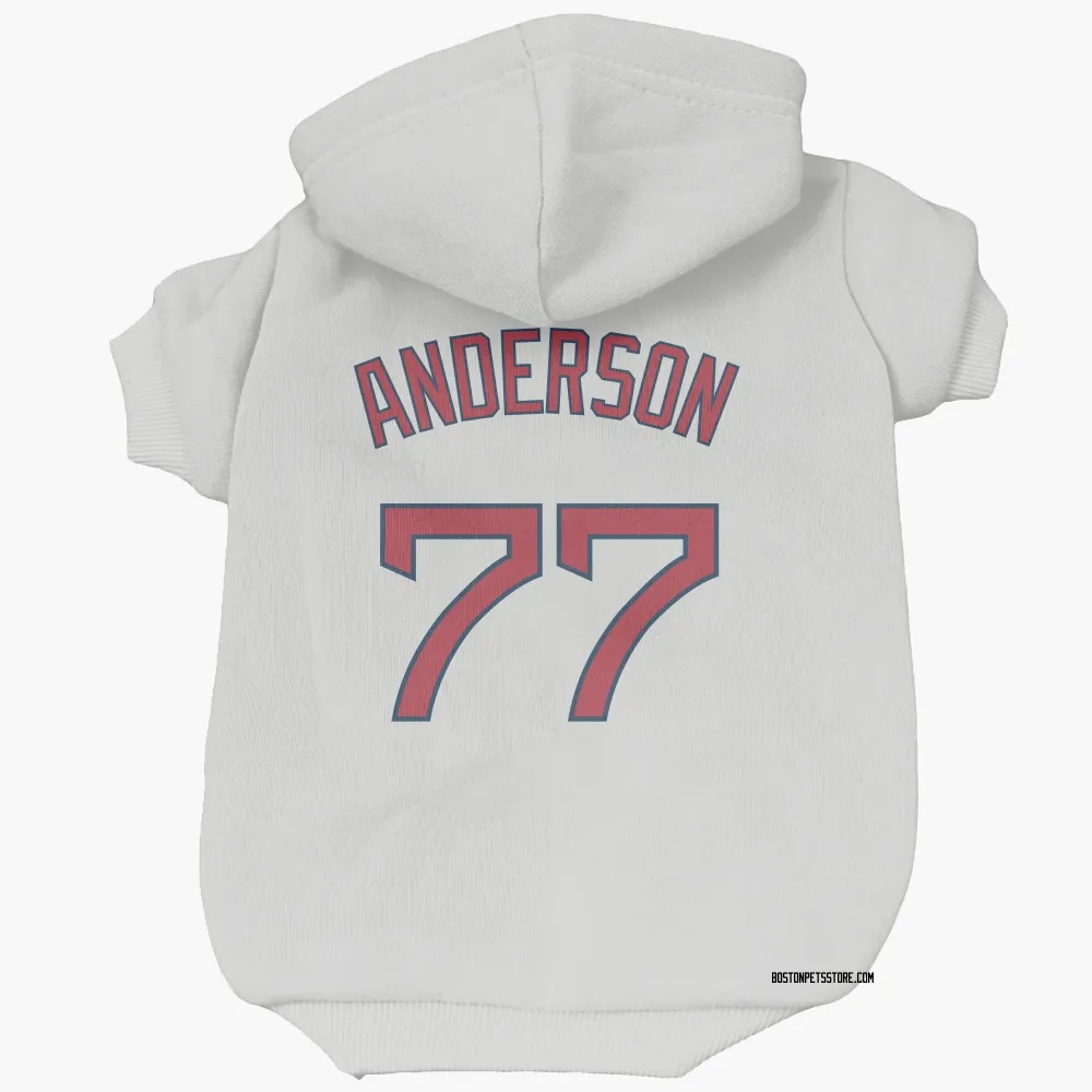 Boston Red Sox Jack Anderson White Pet Hoodie for Dog & Cat