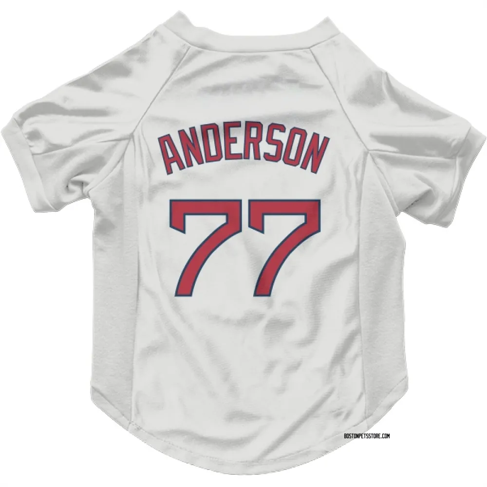 Boston Red Sox Jack Anderson White Pet Jersey for Dog & Cat