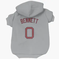 Boston Red Sox Jake Bennett Gray Pet Hoodie for Dog & Cat