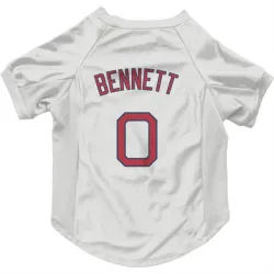 Boston Red Sox Jake Bennett White Pet Jersey for Dog & Cat