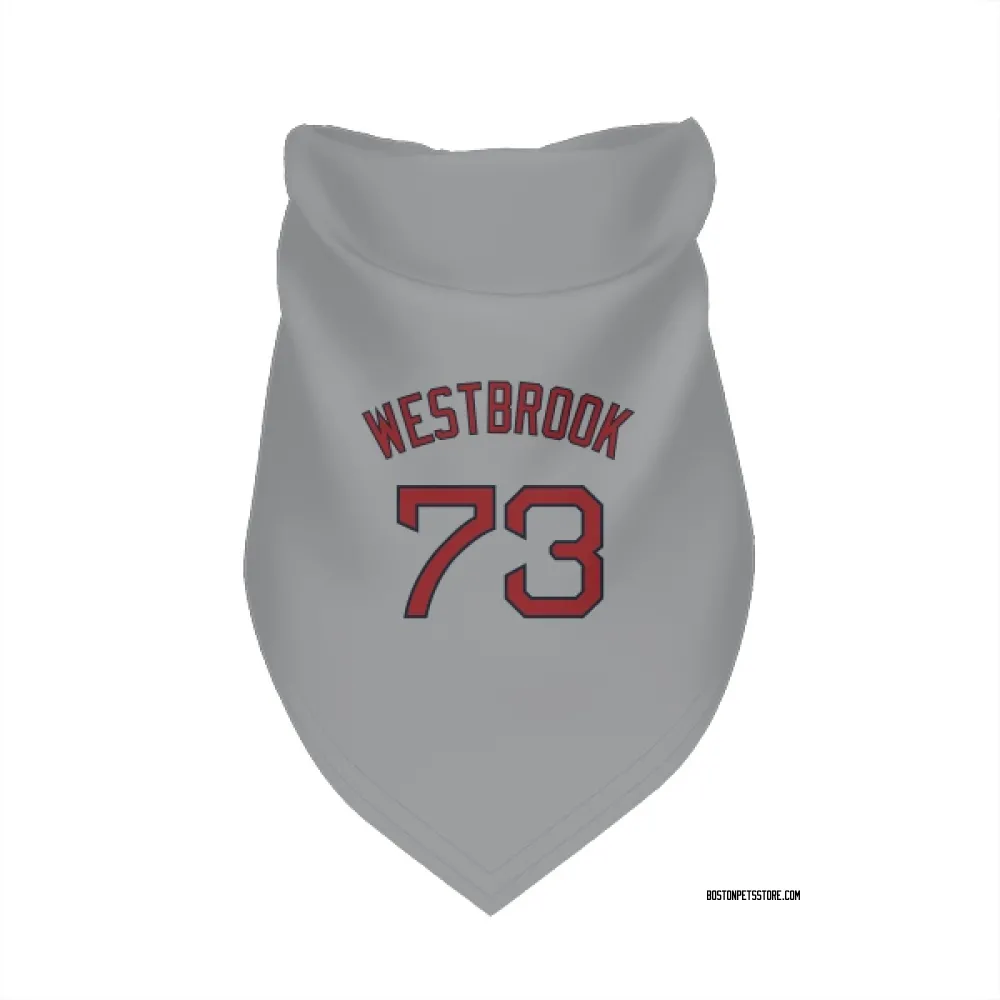 Boston Red Sox Jamie Westbrook Gray Pet Bandana for Dog & Cat