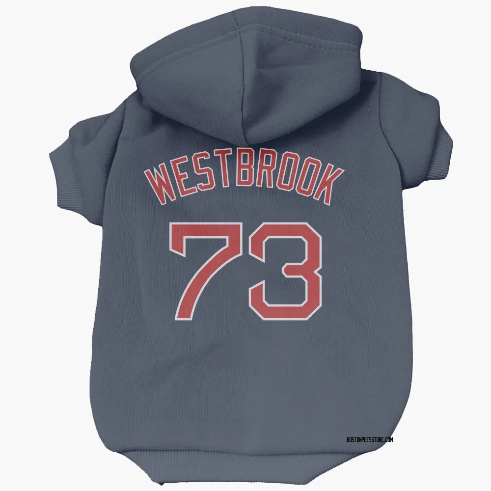 Boston Red Sox Jamie Westbrook Navy Pet Hoodie for Dog & Cat