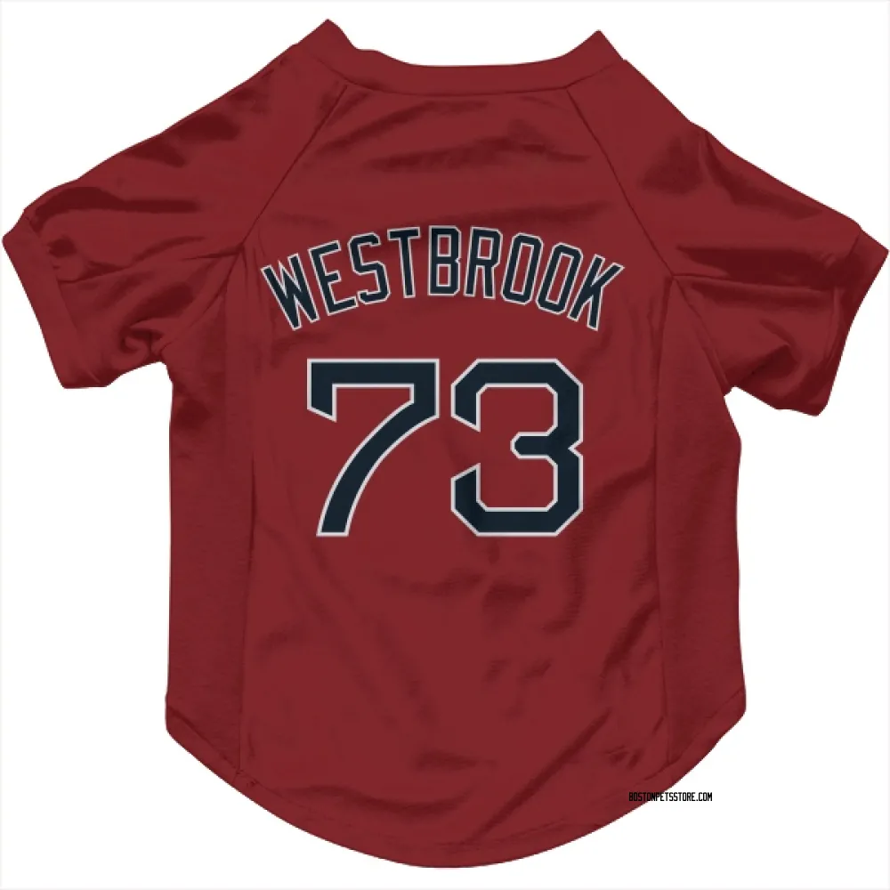 Boston Red Sox Jamie Westbrook Red Pet Jersey for Dog & Cat
