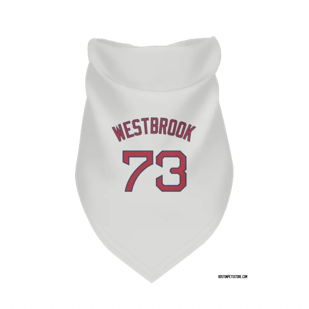 Boston Red Sox Jamie Westbrook White Pet Bandana for Dog & Cat