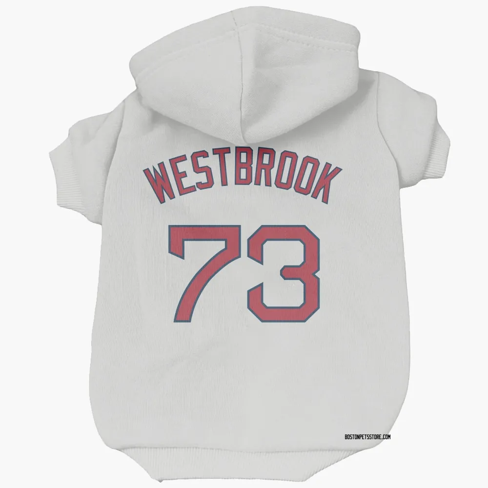 Boston Red Sox Jamie Westbrook White Pet Hoodie for Dog & Cat