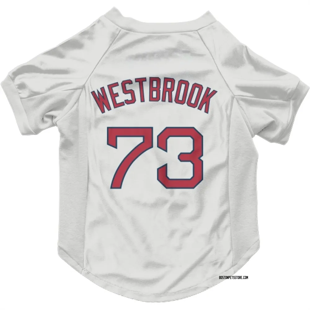Boston Red Sox Jamie Westbrook White Pet Jersey for Dog & Cat