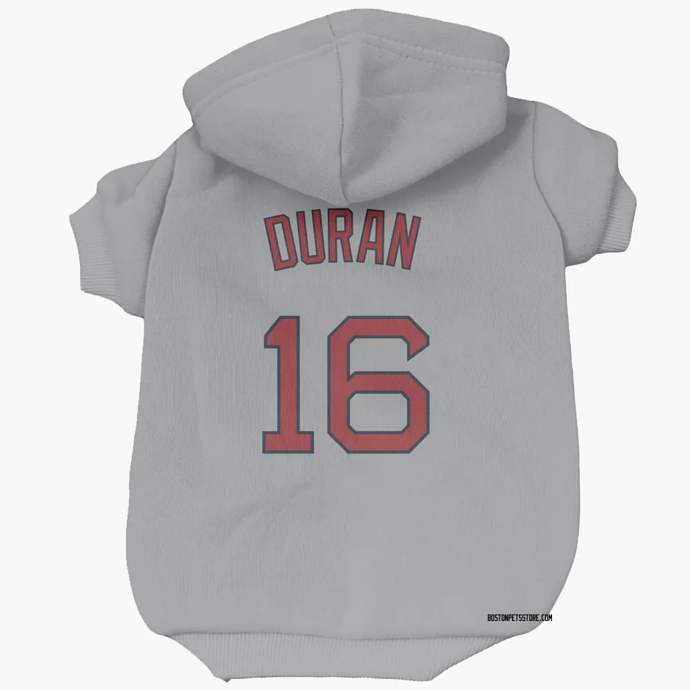 Boston Red Sox Jarren Duran Gray Pet Hoodie for Dog & Cat