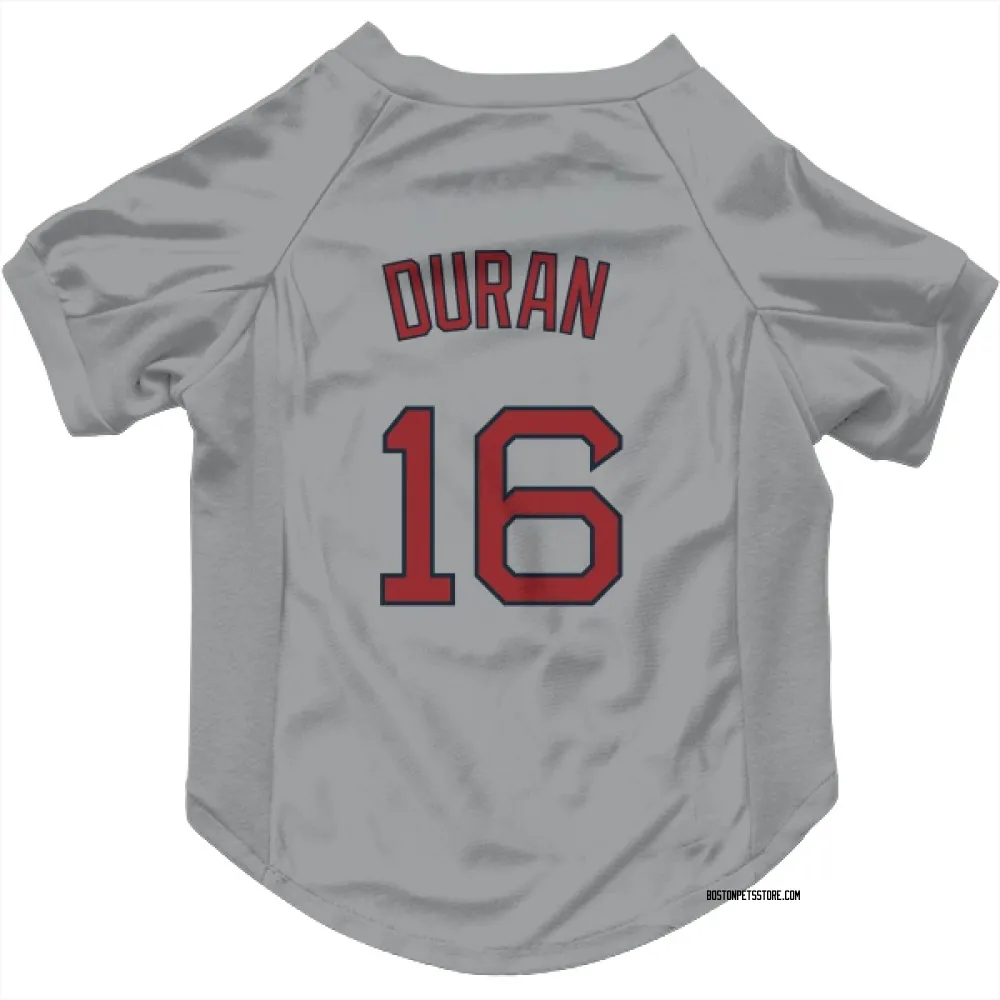 Boston Red Sox Jarren Duran Gray Pet Jersey for Dog & Cat