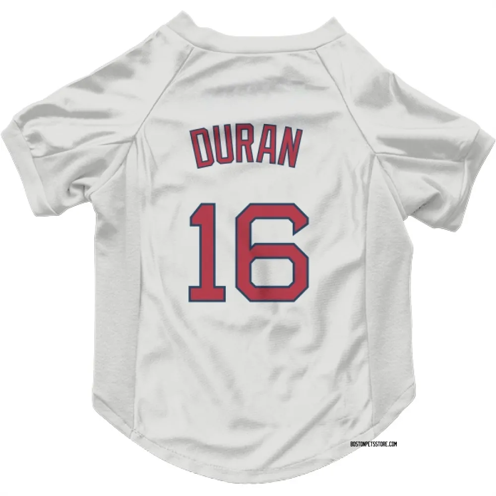 Boston Red Sox Jarren Duran White Pet Jersey for Dog & Cat