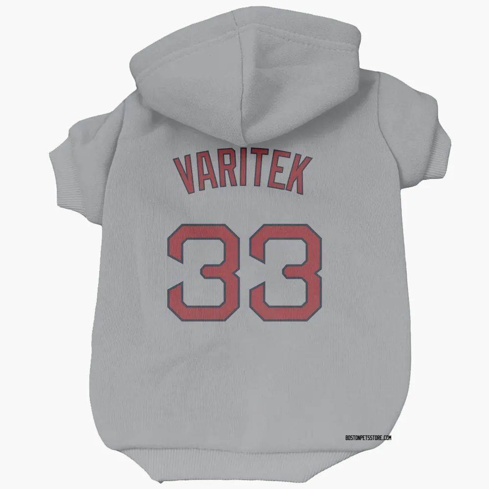 Boston Red Sox Jason Varitek Gray Pet Hoodie for Dog & Cat