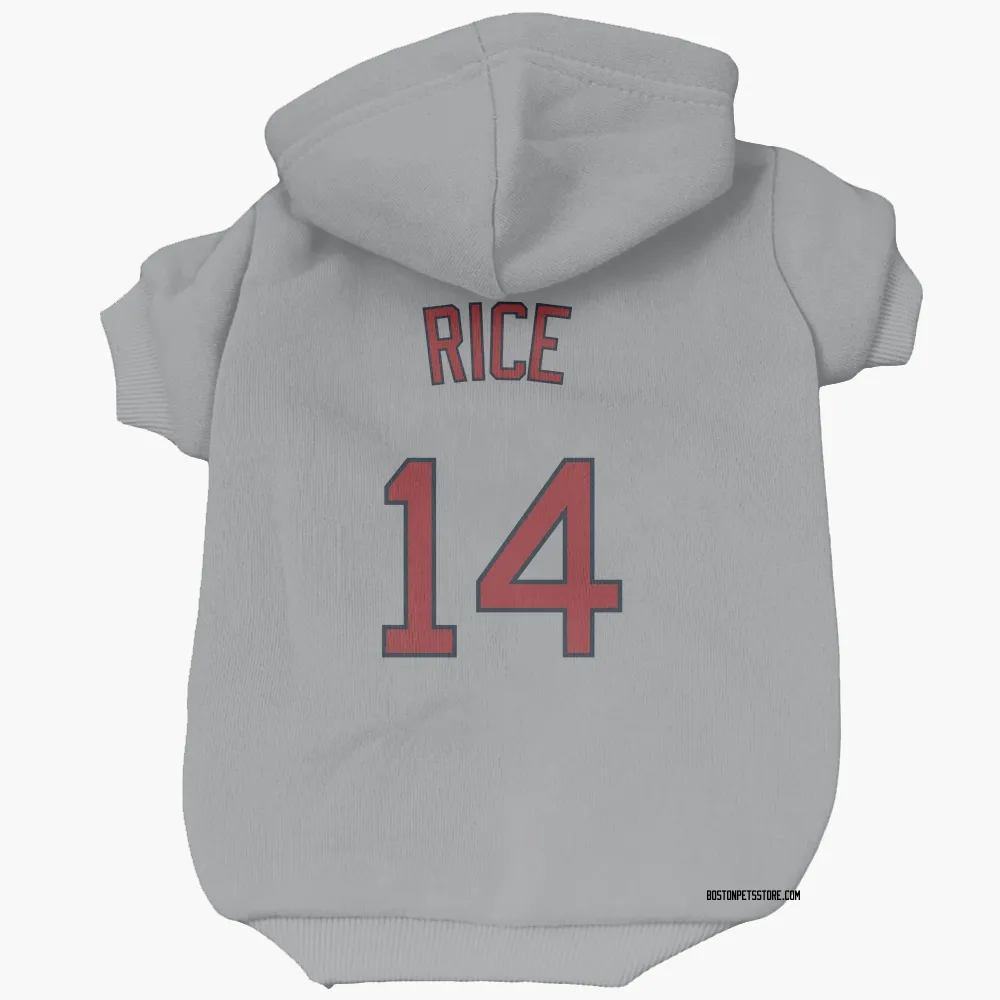 Boston Red Sox Jim Rice Gray Pet Hoodie for Dog & Cat
