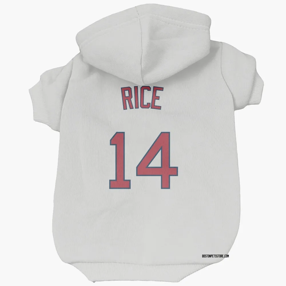 Boston Red Sox Jim Rice White Pet Hoodie for Dog & Cat