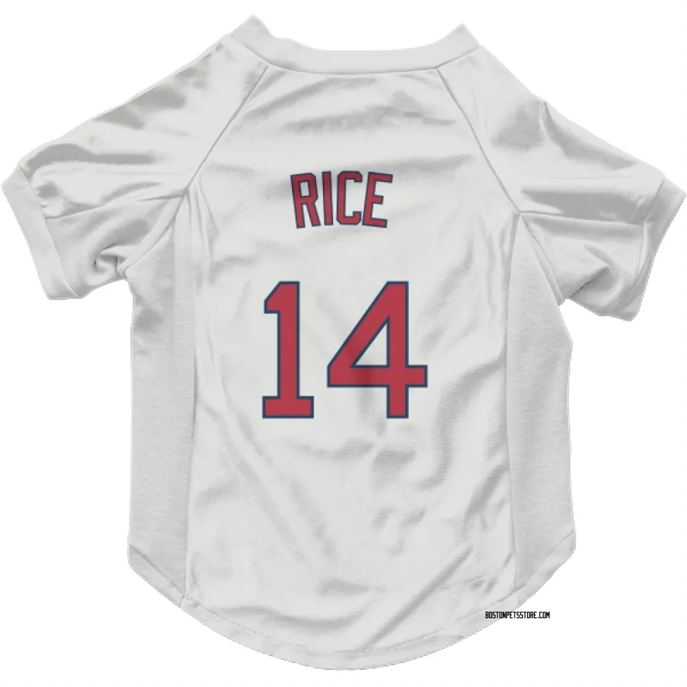 Boston Red Sox Jim Rice White Pet Jersey for Dog & Cat