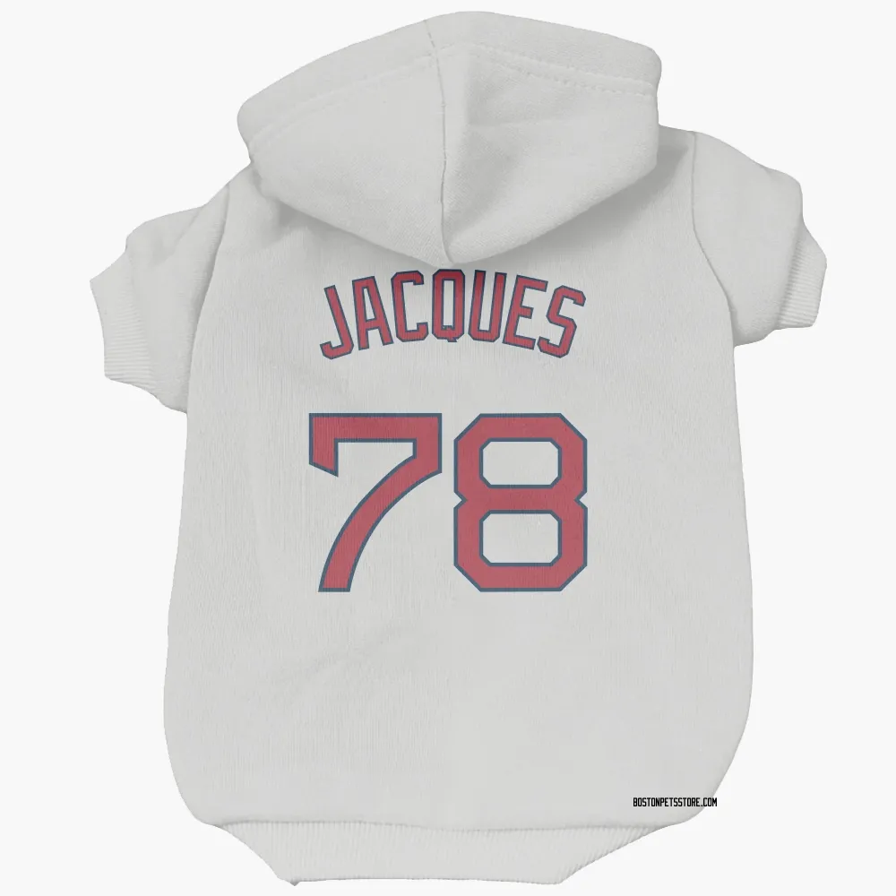 Boston Red Sox Joe Jacques White Pet Hoodie for Dog & Cat