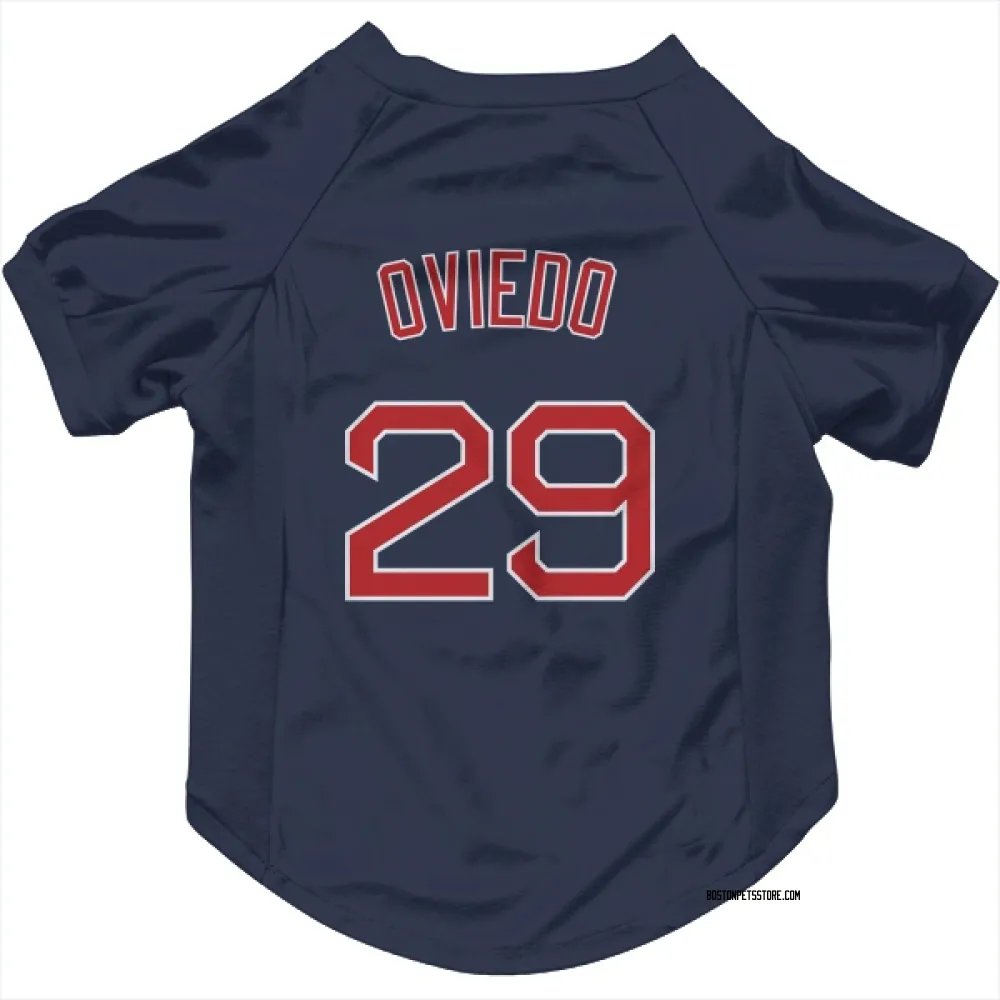 Boston Red Sox Johan Oviedo Navy Pet Jersey for Dog & Cat