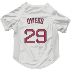 Boston Red Sox Johan Oviedo White Pet Jersey for Dog & Cat