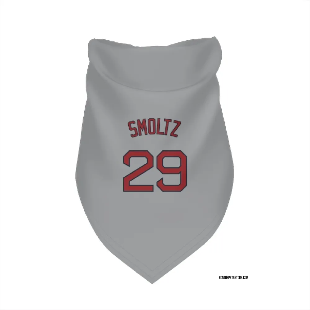 Boston Red Sox John Smoltz Gray Pet Bandana for Dog & Cat