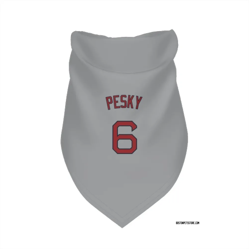 Boston Red Sox Johnny Pesky Gray Pet Bandana for Dog & Cat