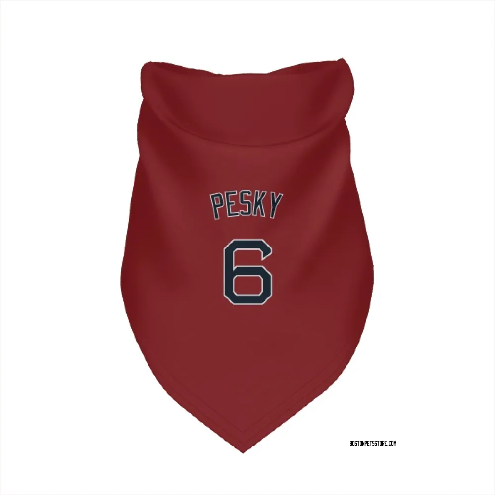 Boston Red Sox Johnny Pesky Red Pet Bandana for Dog & Cat