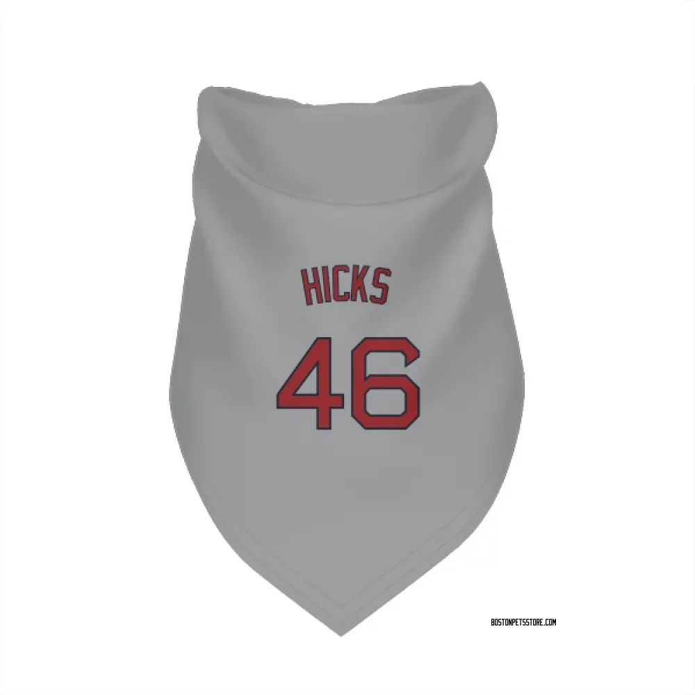 Boston Red Sox Jordan Hicks Gray Pet Bandana for Dog & Cat
