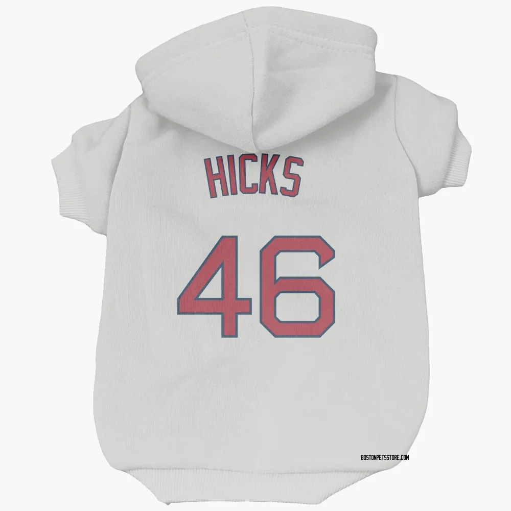 Boston Red Sox Jordan Hicks White Pet Hoodie for Dog & Cat