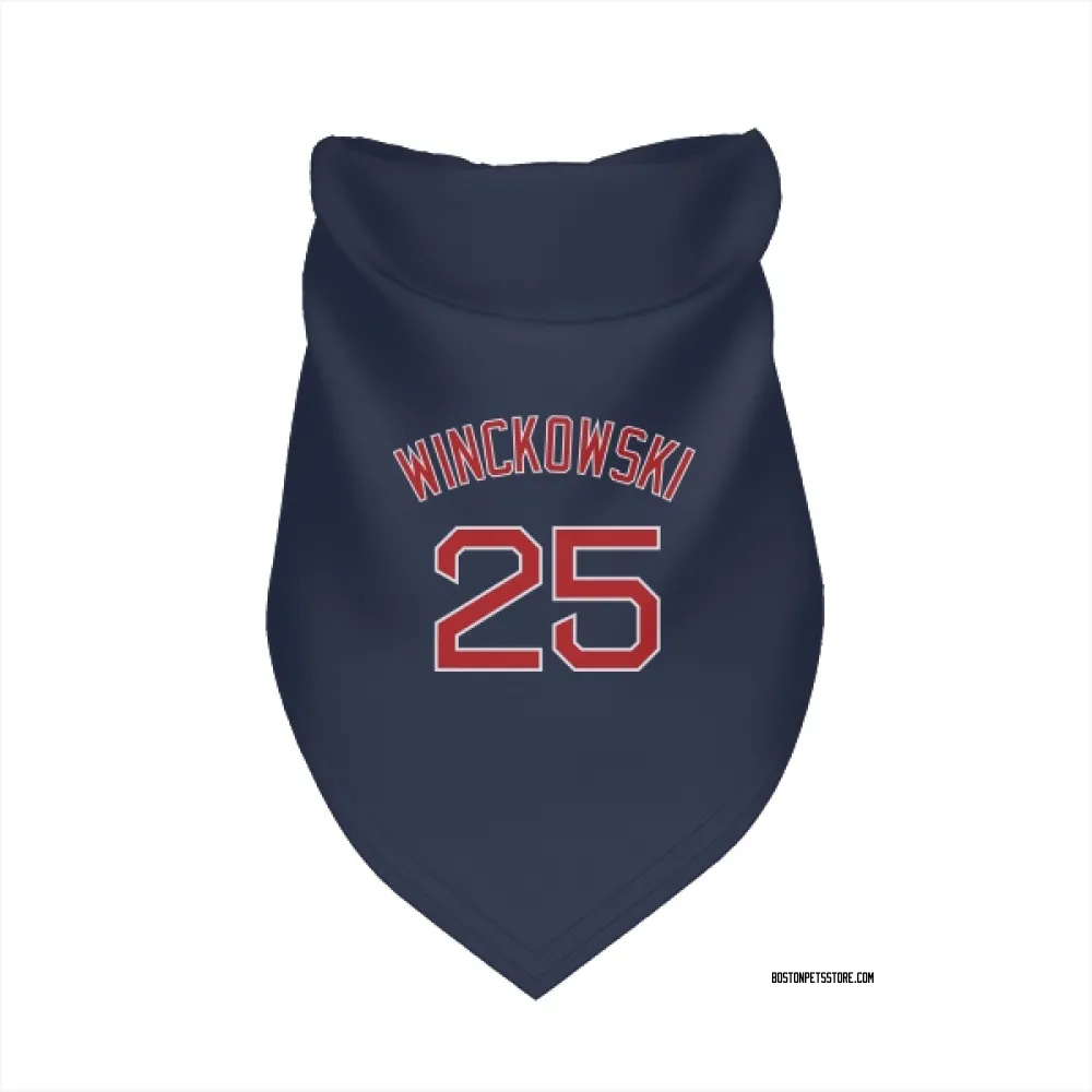 Boston Red Sox Josh Winckowski Navy Pet Bandana for Dog & Cat
