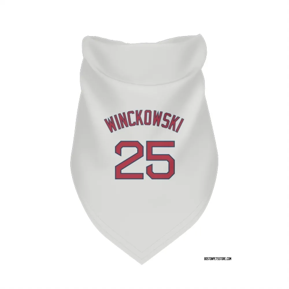 Boston Red Sox Josh Winckowski White Pet Bandana for Dog & Cat