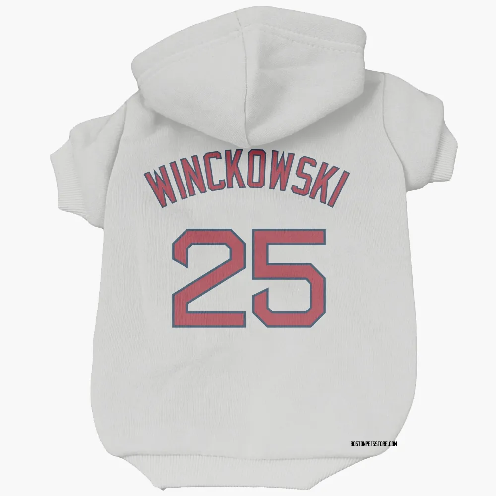 Boston Red Sox Josh Winckowski White Pet Hoodie for Dog & Cat
