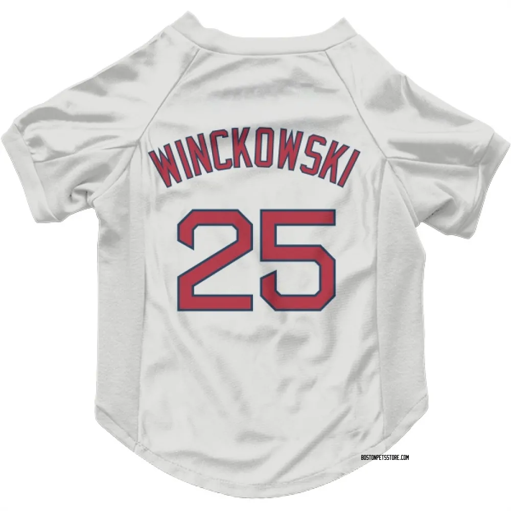 Boston Red Sox Josh Winckowski White Pet Jersey for Dog & Cat