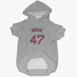 Boston Red Sox Jovani Moran Gray Pet Hoodie for Dog & Cat