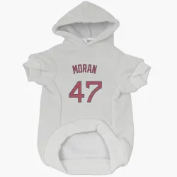 Boston Red Sox Jovani Moran White Pet Hoodie for Dog & Cat