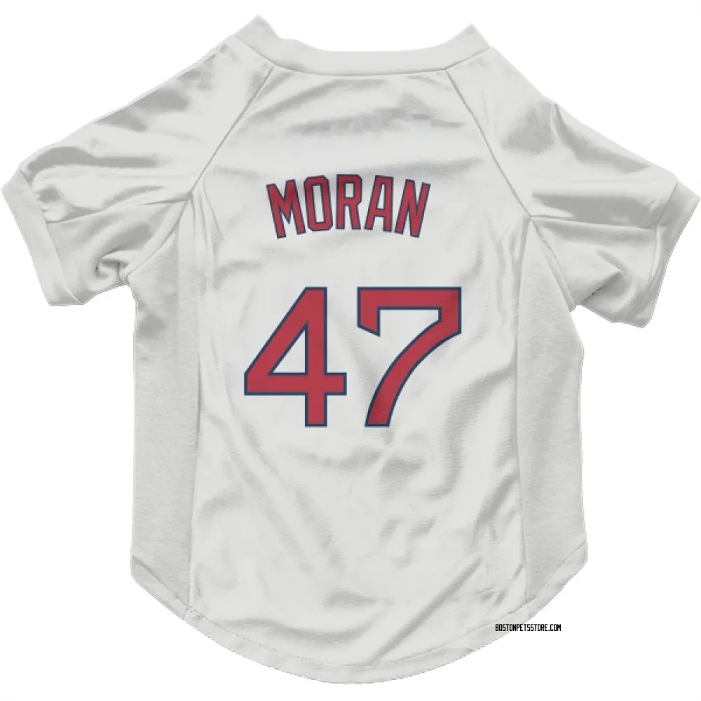 Boston Red Sox Jovani Moran White Pet Jersey for Dog & Cat