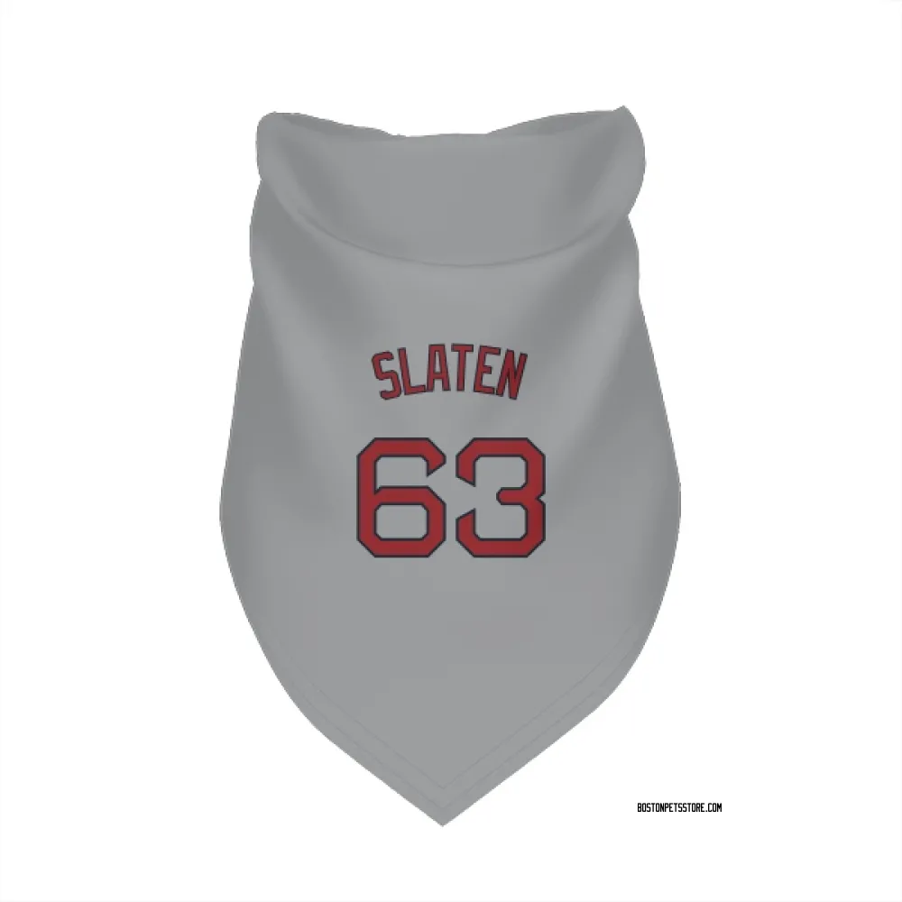 Boston Red Sox Justin Slaten Gray Pet Bandana for Dog & Cat