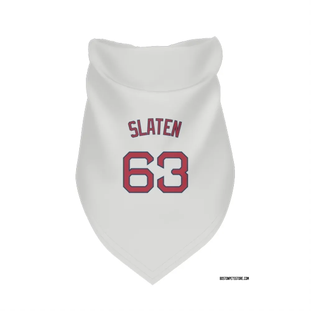 Boston Red Sox Justin Slaten White Pet Bandana for Dog & Cat