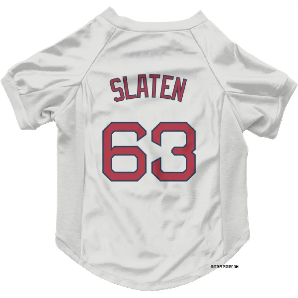 Boston Red Sox Justin Slaten White Pet Jersey for Dog & Cat