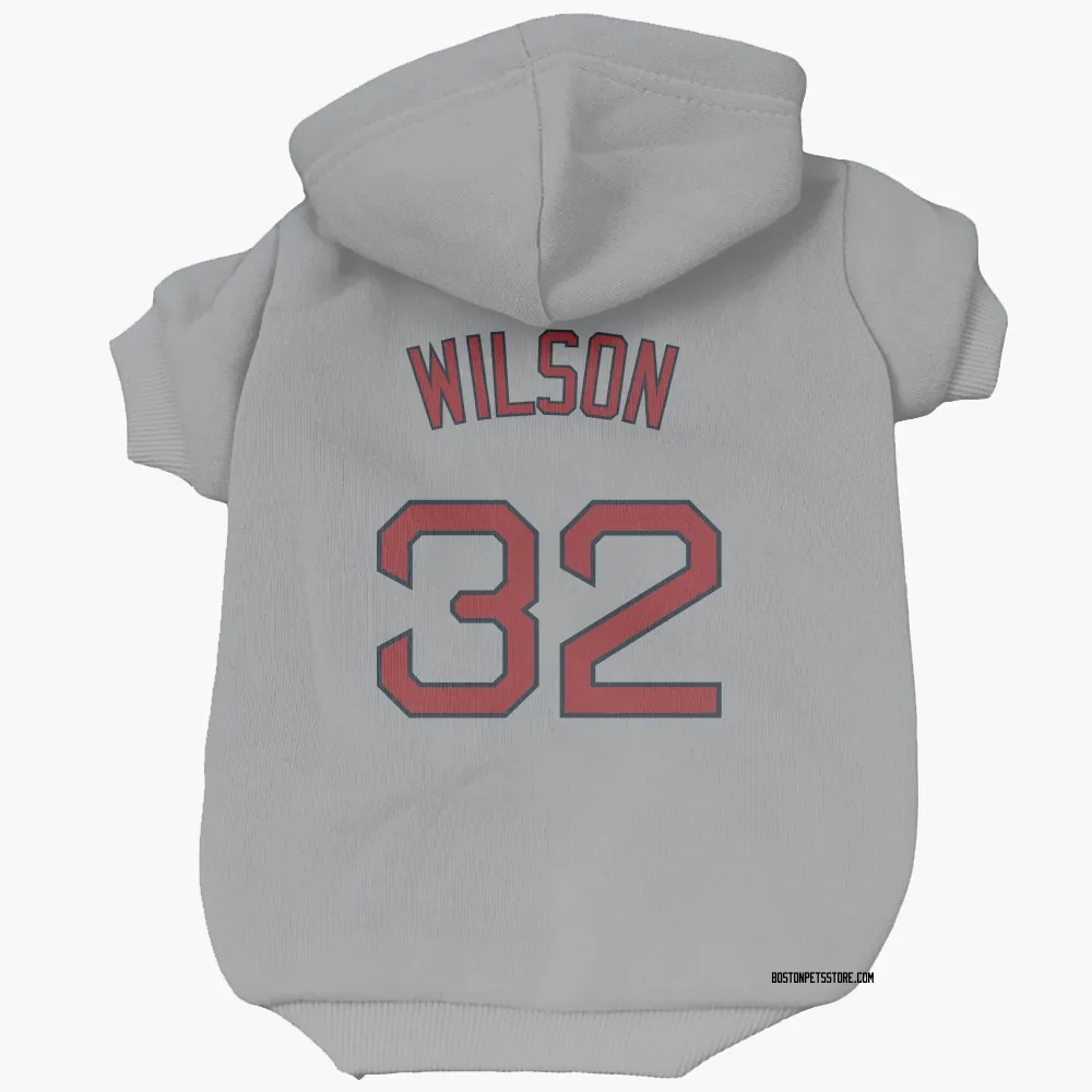 Boston Red Sox Justin Wilson Gray Pet Hoodie for Dog & Cat