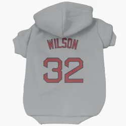 Boston Red Sox Justin Wilson Gray Pet Hoodie for Dog & Cat