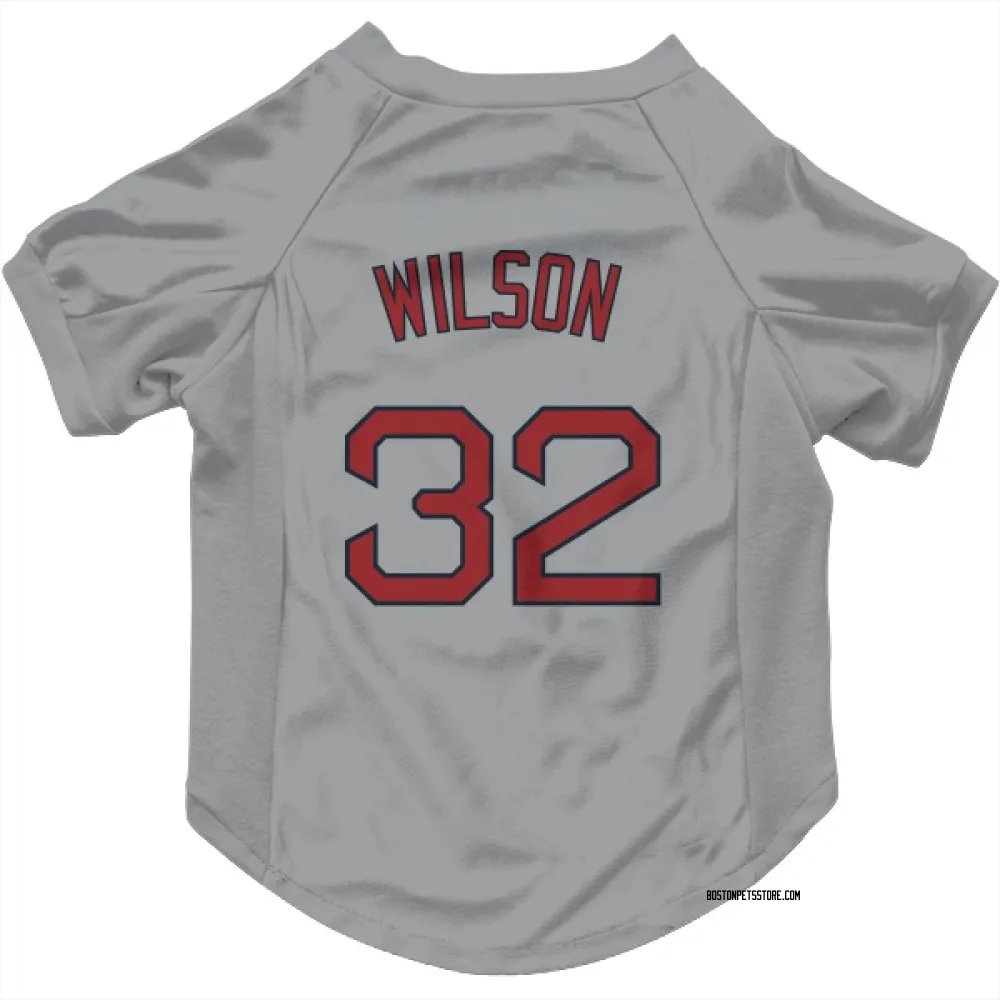 Boston Red Sox Justin Wilson Gray Pet Jersey for Dog & Cat