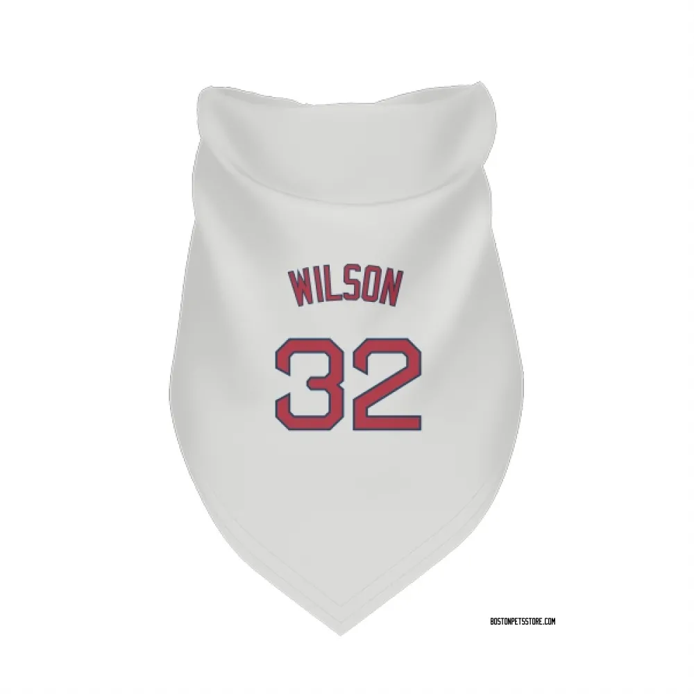 Boston Red Sox Justin Wilson White Pet Bandana for Dog & Cat