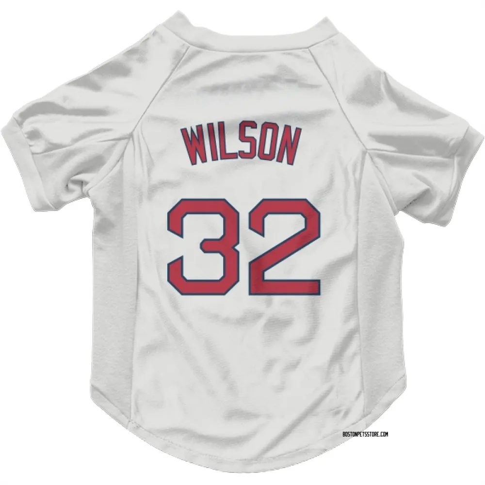 Boston Red Sox Justin Wilson White Pet Jersey for Dog & Cat