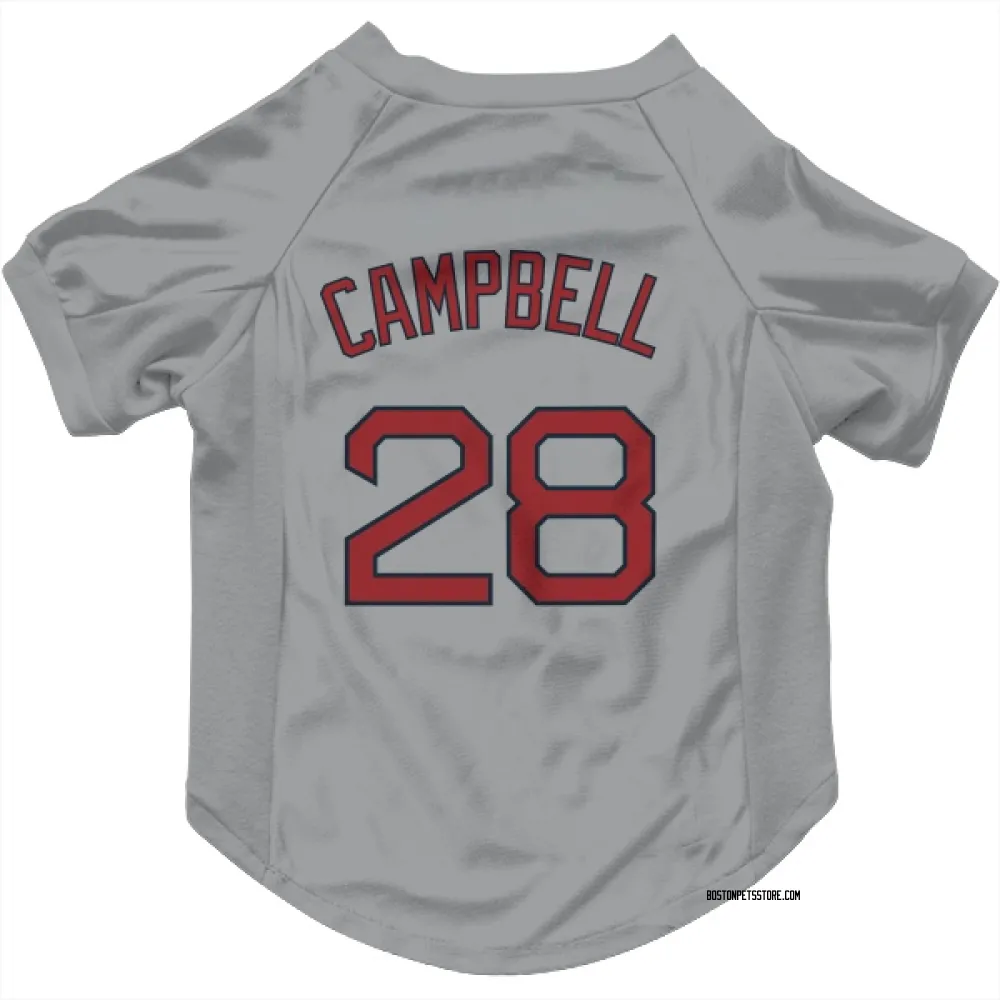 Boston Red Sox Kristian Campbell Gray Pet Jersey for Dog & Cat