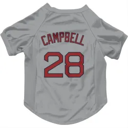 Boston Red Sox Kristian Campbell Gray Pet Jersey for Dog & Cat