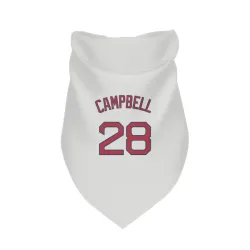 Boston Red Sox Kristian Campbell White Pet Bandana for Dog & Cat