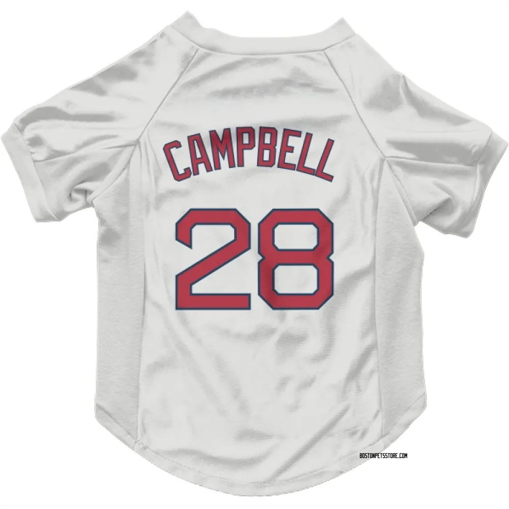 Boston Red Sox Kristian Campbell White Pet Jersey for Dog & Cat