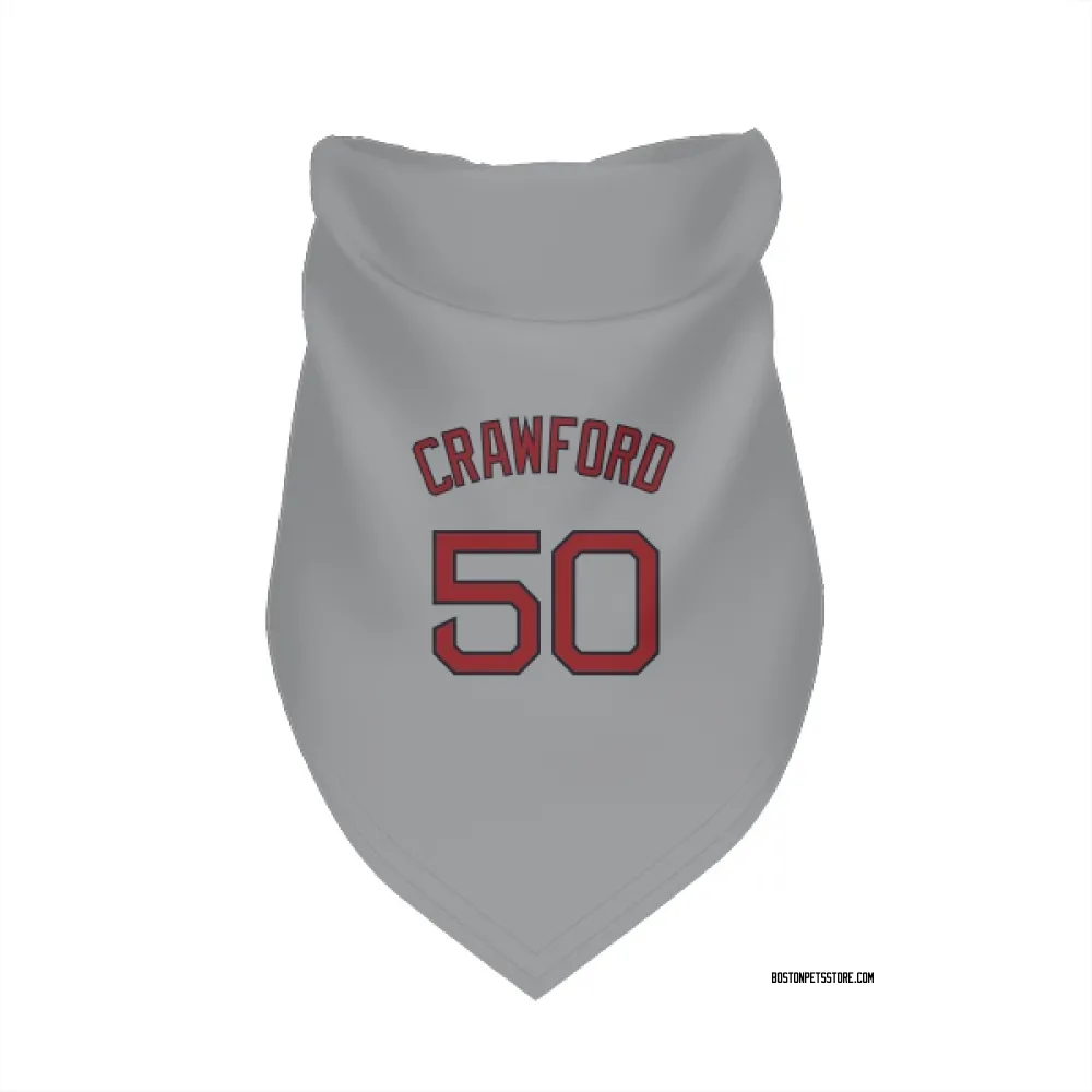 Boston Red Sox Kutter Crawford Gray Pet Bandana for Dog & Cat